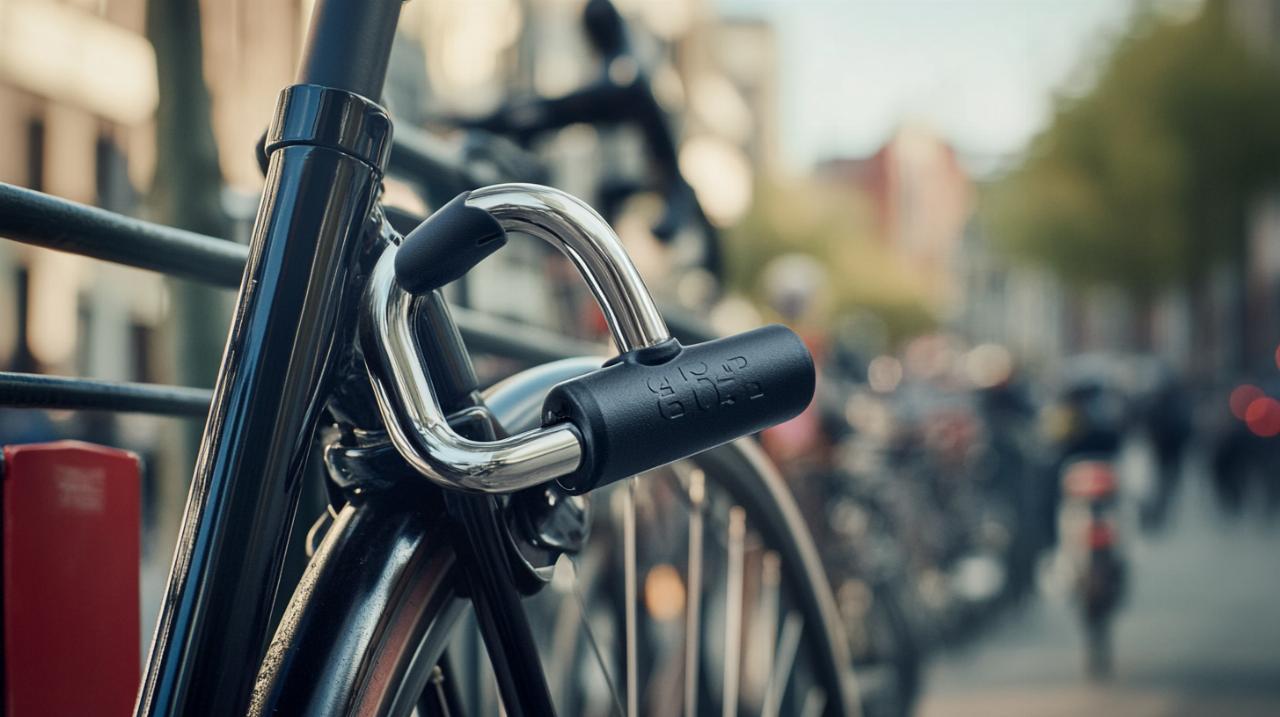 Comment choisir son antivol pour vélo électrique : focus sur l’antivol vélo en U Decathlon Elops D 920 L ART3